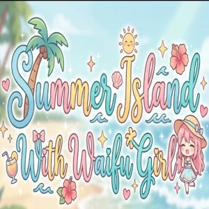 Summer Island With Waifu Girl